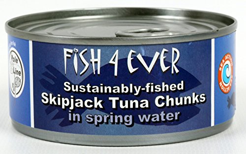 Fish 4 Ever | Skipjack Tuna Chunks In Spring Water | 6 x 160g