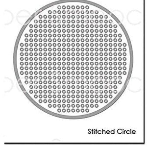 Paper Smooches Dies-Stitched Circle