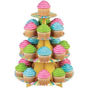Wilton 1512-0726 Treat Stand Color Wheel Cupcake Stand
