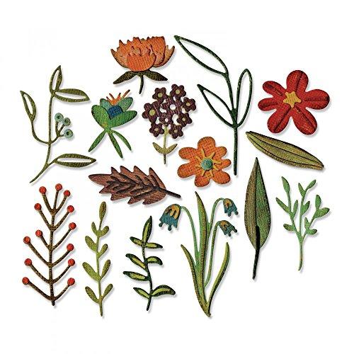 Sizzix Thinlits Die Set 15PK - Funky Floral #2