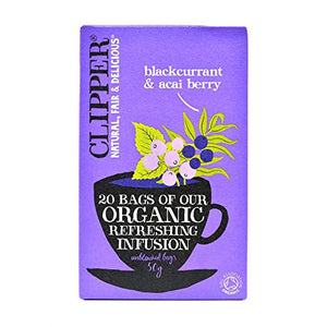 Clipper Organic Infusion Blackcurrant and Acai Berry 20 Teabags