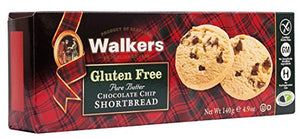 WALKERS SHORTBREAD Gluten Free Choc Chip SB, 140 g