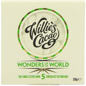 Willie's Cacao 5 Wonders of The World 5 x 50g Cacaos in Gift Box (Total 250 g)
