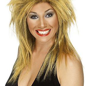 Smiffy's Two Tone Rock Diva Wig (Ginger/ Black)