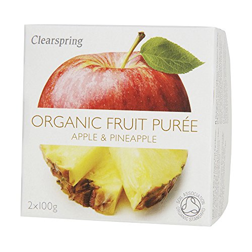 Clearspring Organic Apple and Pineapple Puree, 200g (Pack of 2)