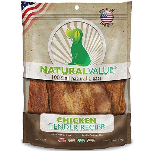 Natural Value 454G Soft Chew Chicken Tenders  | Loving Pet Products
