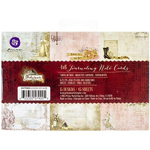 Prima Marketing Debutante Journaling Notecards, 4 x 6"