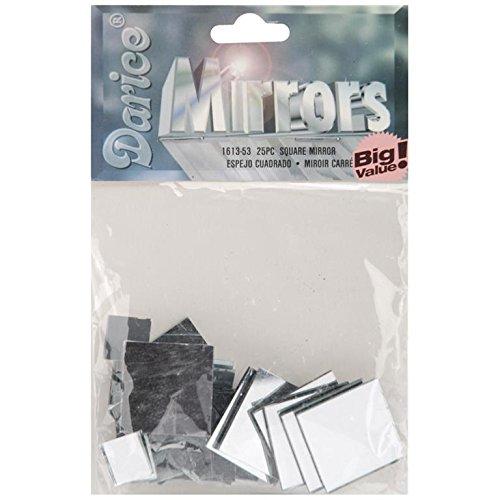 Square Glass Mirror Assorted Sizes, 25/Pkg