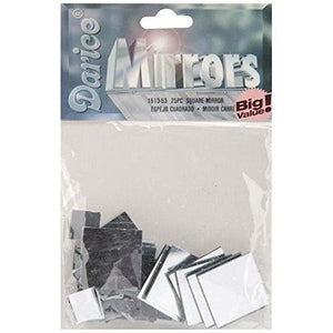 Square Glass Mirror Assorted Sizes, 25/Pkg