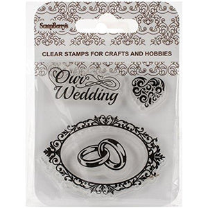 Scrapberry'S Clear Stamps 2.7"X2.7"-Our Wedding