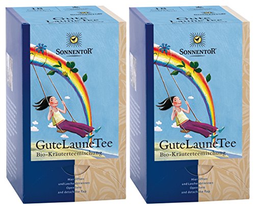 Sonnentor Cheery Herbal Tea 1.5 g (Pack of 2, Total of 36 Double Chamber Bags)