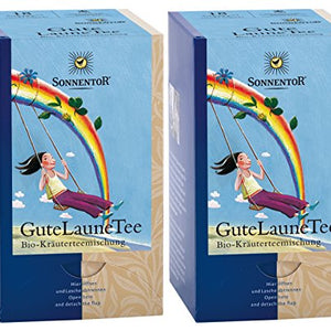 Sonnentor Cheery Herbal Tea 1.5 g (Pack of 2, Total of 36 Double Chamber Bags)