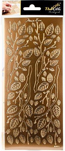 Papicolor Marie Eve Peel Off Stickers 100X255mm-Leaves Copper