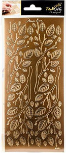 Papicolor Marie Eve Peel Off Stickers 100X255mm-Leaves Copper