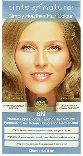 Tints of Nature Organic 8N Natural Light Blonde Permanent Hair Colour 130ml