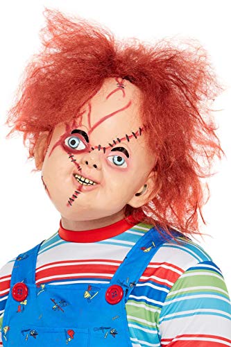 Smiffys 50264 Officially Licensed Chucky Latex Mask, Men, Brown