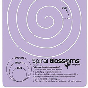 Quilled Creations Spiral Blossom Template