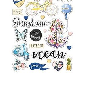 Prima Marketing St. Tropez Puffy Stickers
