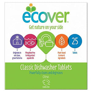 Ecover Dishwasher Tablets 25 Tablet x 6 (Pack of 6)