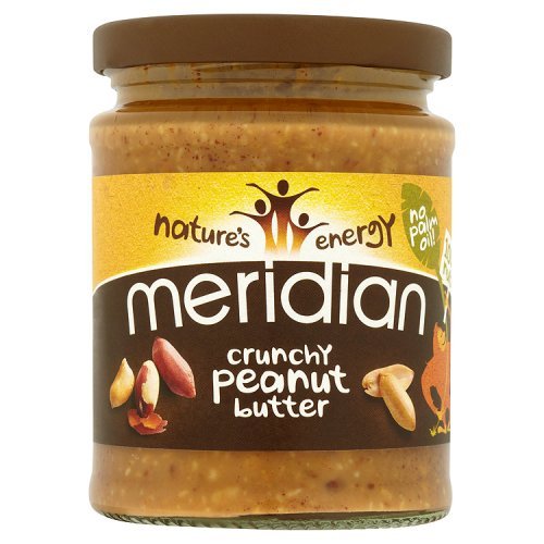 Meridian Natural Crunchy Peanut Butter - No Added Sugar and Salt, 280g
