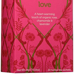 Organic Love Rose & Chamomile Herbal Tea - 20bags