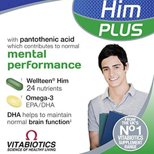 Vitabiotics Wellteen Him Plus - 56 Tablets/Capsules