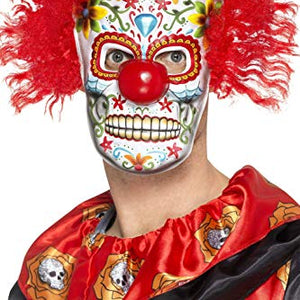 Smiffys 48132 Day of The Dead Clown Mask (One Size)