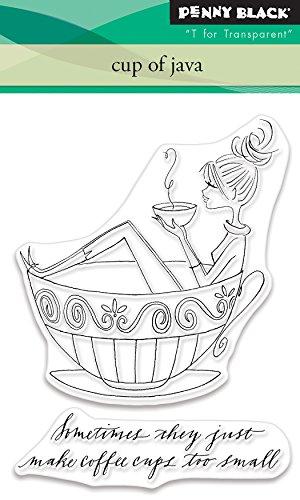 Penny Black Cup of Java Clear Unmounted Rubber Stamp Set (30-475)