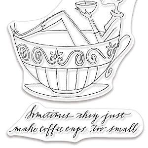 Penny Black Cup of Java Clear Unmounted Rubber Stamp Set (30-475)