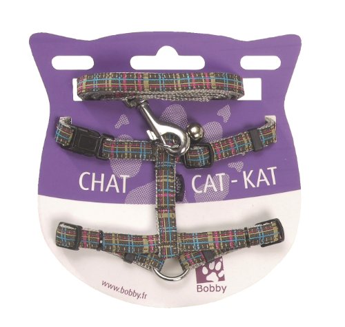 Harness+ Leash Cat Kilt Brown Xs