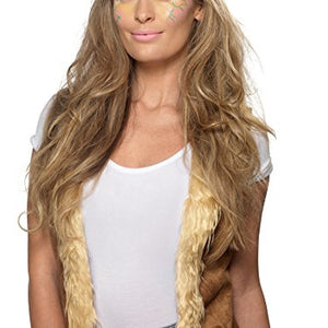 Smiffy's 48922 Smiffys Hippie Cosmetics Kit, Aqua Multi-colour, One Size