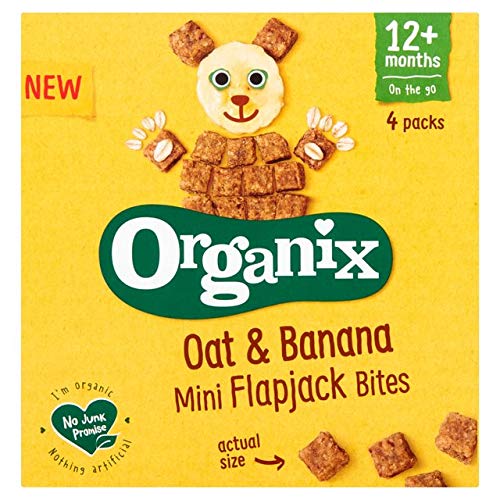 Organix Oat & Banana Mini Flapjack Bites 4 x 20g