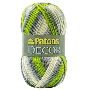 Patons  Decor Yarn - (4) Medium Worsted Gauge  - 3.5oz -  Frond -   For Crochet, Knitting & Crafting
