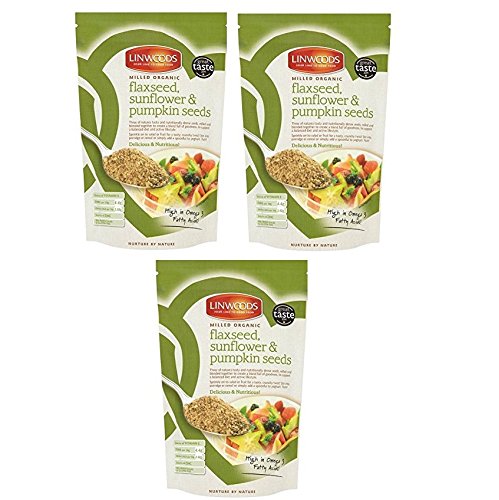 Linwoods Organic Milled Organic Flaxseed, Sunflower and Pumpkin Seeds, 200g (Pack of 3)