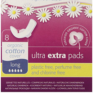 Natracare Ultra Extra Pads Long 8pads X 6 (Pack of 6)