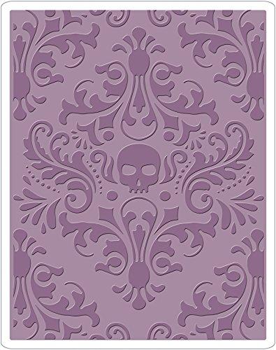 Sizzix 662390 Embossing Folder by Tim Holtz Skull Damask