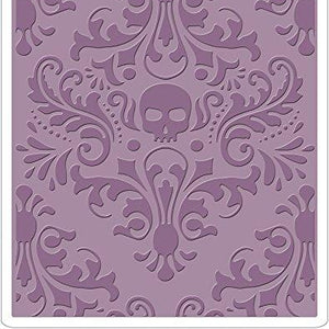 Sizzix 662390 Embossing Folder by Tim Holtz Skull Damask