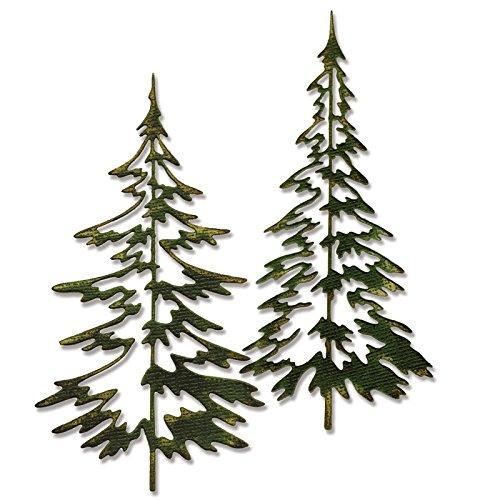 Sizzix 660978 Thinlits Die Set, Woodlands by Tim Holtz, 2/pack