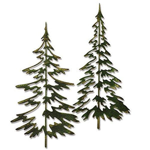 Sizzix 660978 Thinlits Die Set, Woodlands by Tim Holtz, 2/pack