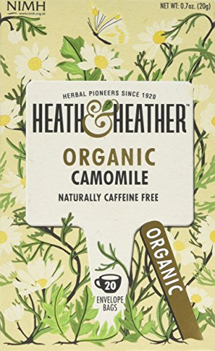 Heath & Heather Tea Infusions Organic Chamomile Teabags (Pack of 6, Total 120)