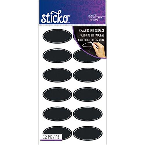 Sticko Label Chalk Ovals Stickers