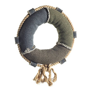 Dog Toy Canvas Maritime Lifebelt 22 Cm  Pack Of 3 | Hunter
