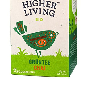 Higher Living Organic Green Chai Tea 20 Bags, 40g