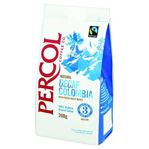 Percol FT Decaf Colombia Ground Coffee 200 g (Pack of 2 bags)