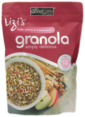 Lizi's Pink Apple and Cinnamon Granola 400 g (Pack of 4)