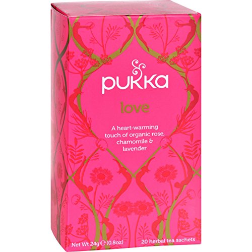 Our Green House Pukka Tea - Love - Organic Rose Tea, Chamomile Tea