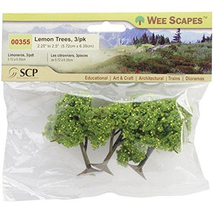 SCP Lemon Trees Craft Supply, 2.25-Inch to 2.5-Inch, 3-Pack