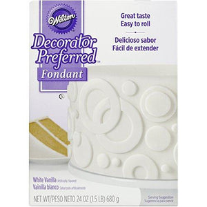 Wilton, Decorator Preferred Fondant, 24-Ounce, White, 710-2301