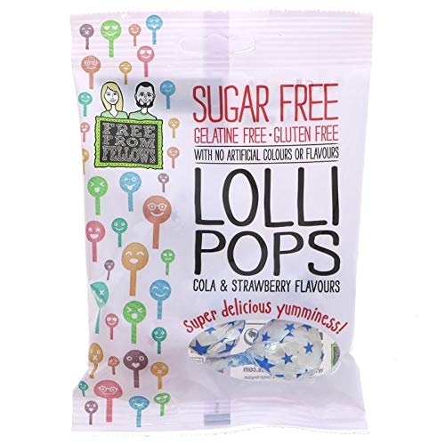 Free From Fellows | Cola & Strawberry Lollipops | 1 X 60G