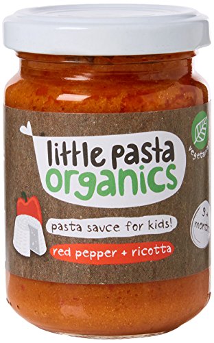 Little Pasta From 9 Months Organic Red Pepper and Ricotta Sauce Toddler and Kids Pasta Sauce 130 g (Pack of 6)